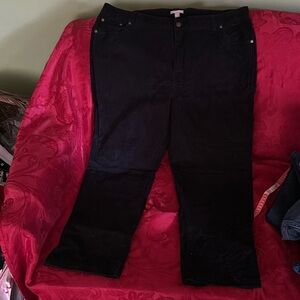 Black corduroy pants, 20w
